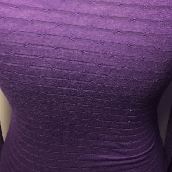 Free People purple long sleeves scrunchy top small - Picture 3 of 8